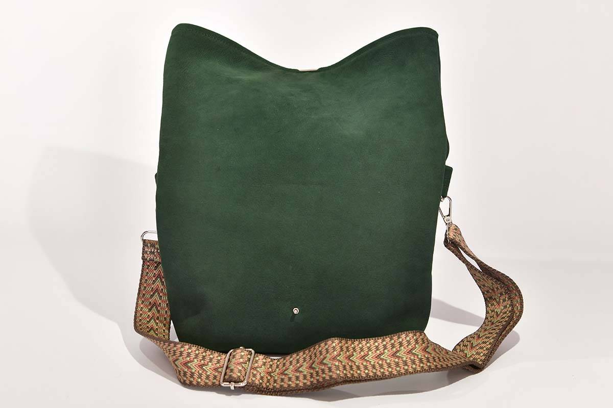 Ledertasche Modell Sam M tannengrün