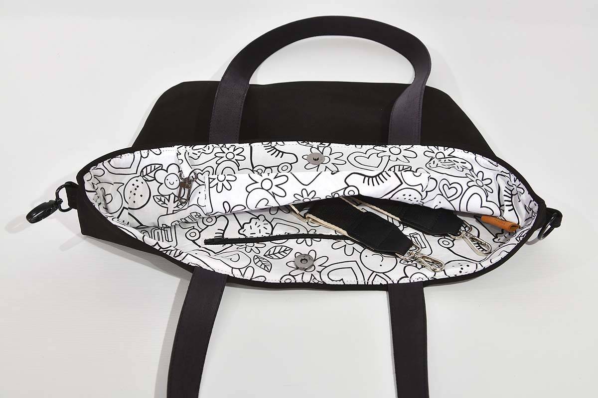 Ledertasche Modell Sarah schwarz