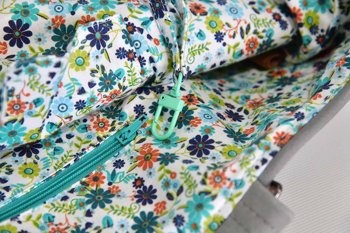 Ledertasche Modell Sarah grau