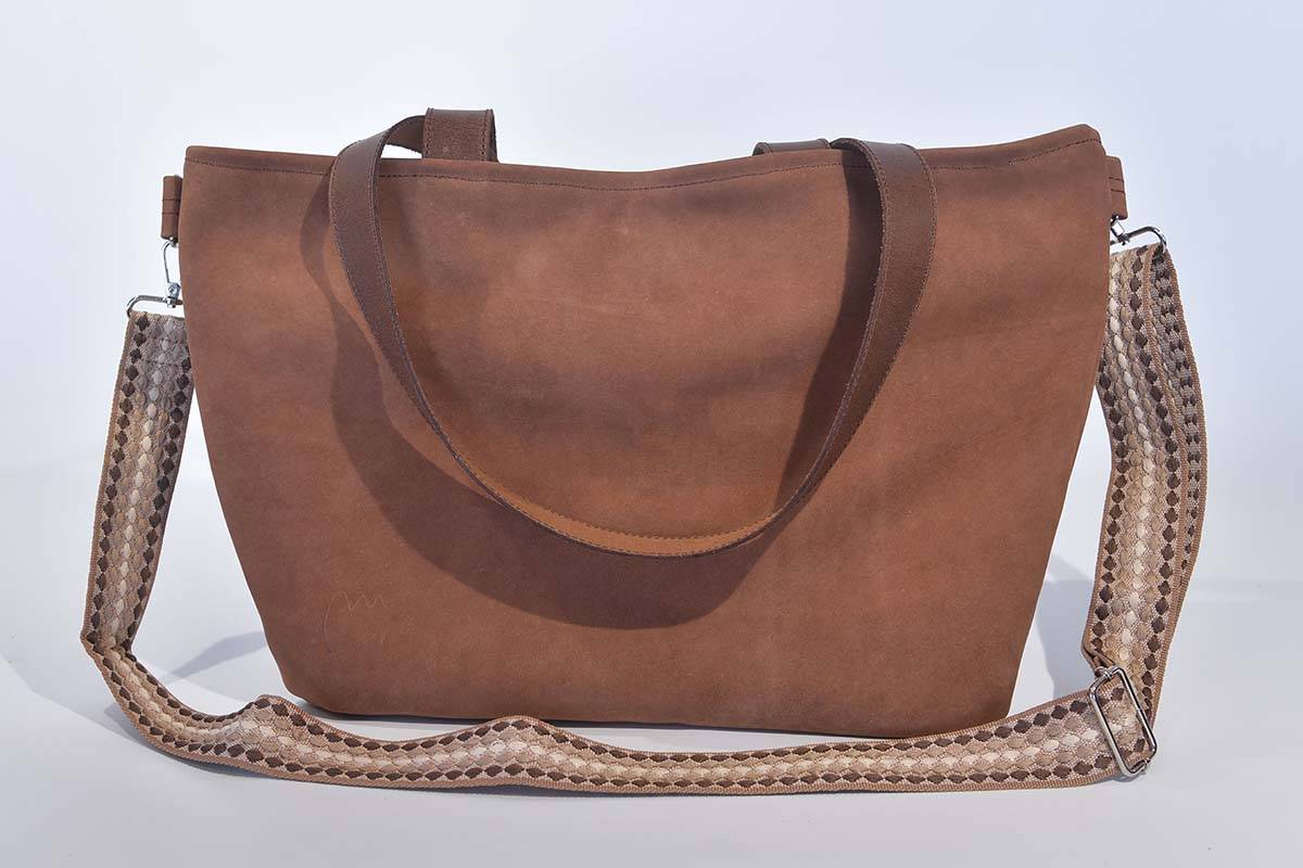 Ledertasche Modell Sarah hellbraun