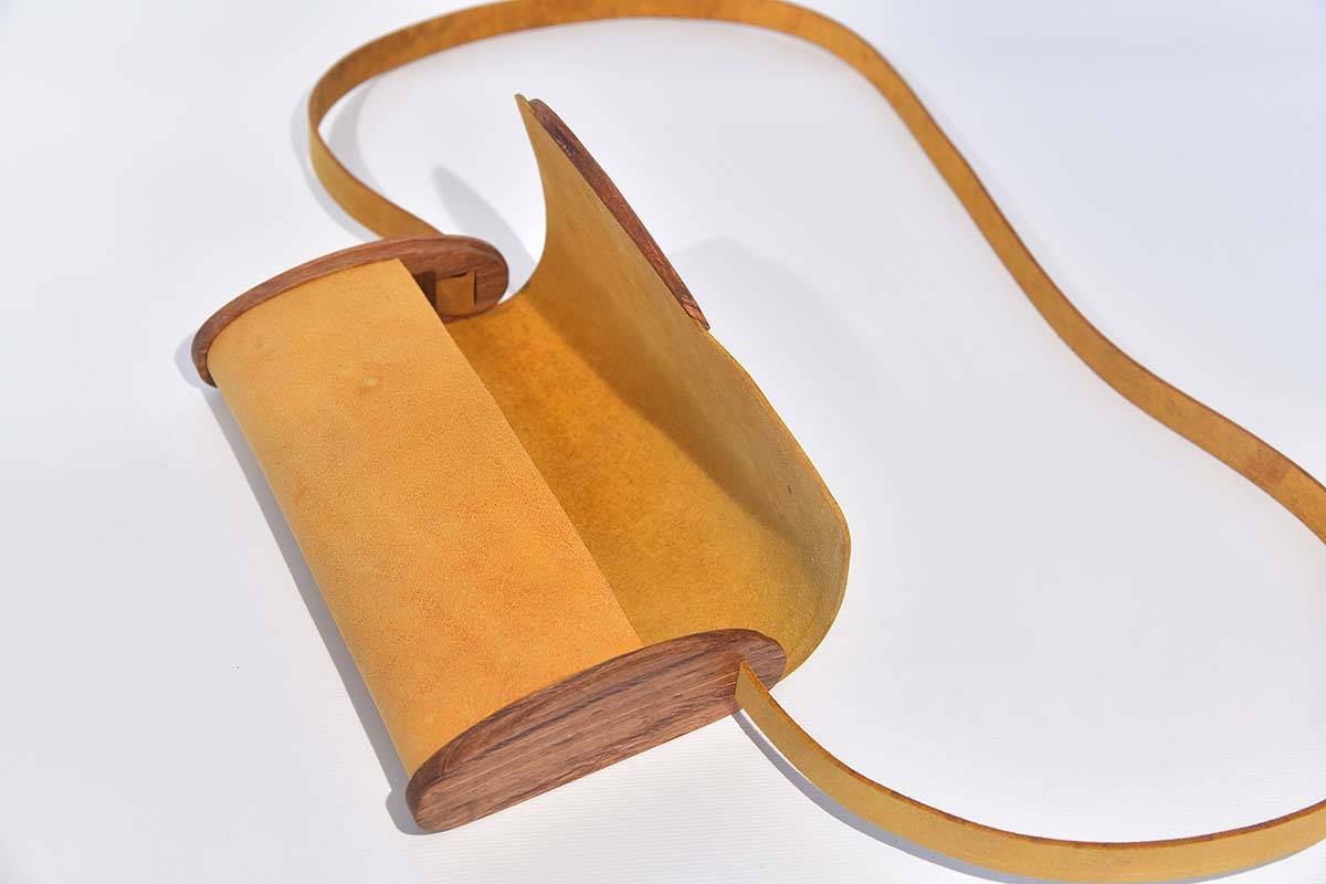 Holz-Ledertasche Jenny S
