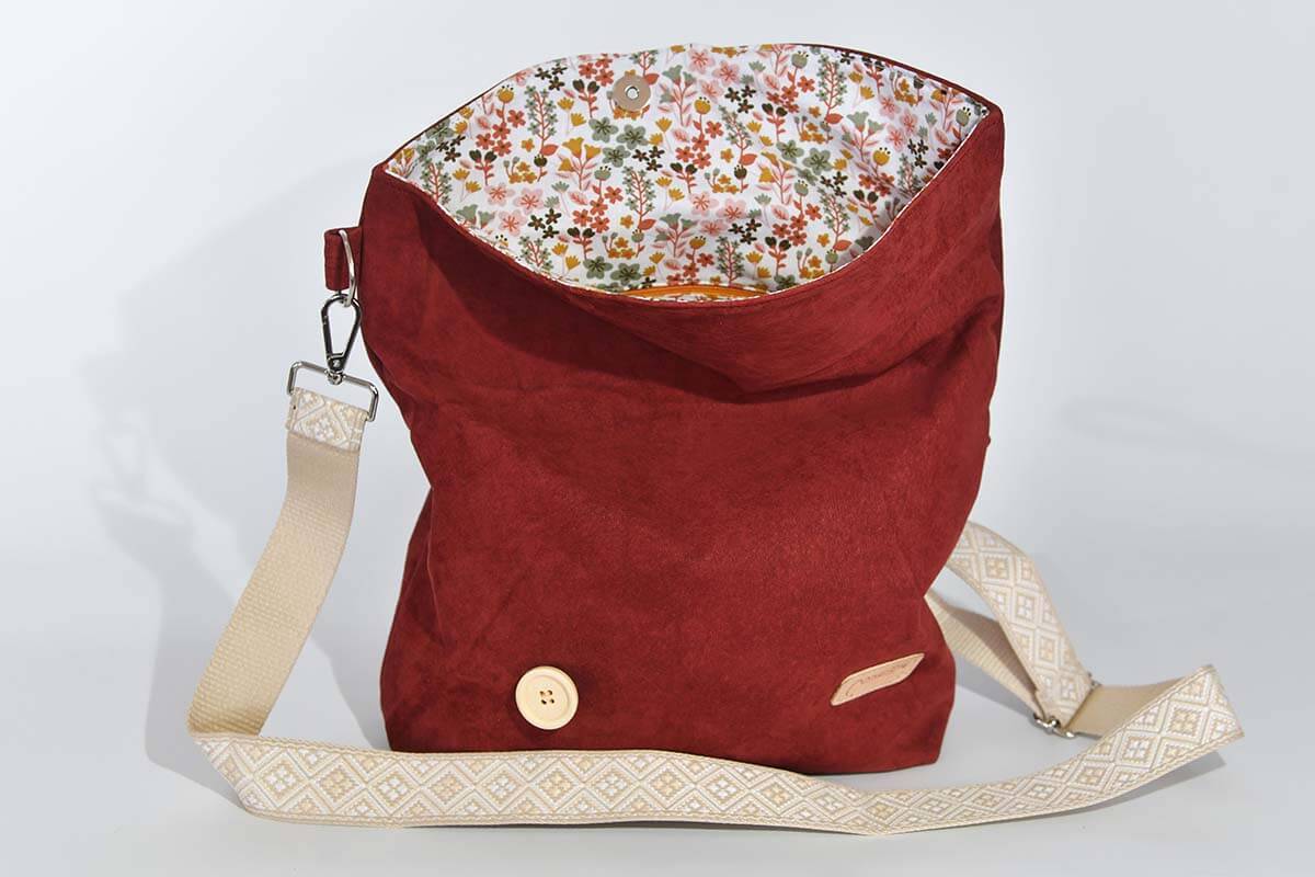 Ledertasche Modell Sam blando bordeaux