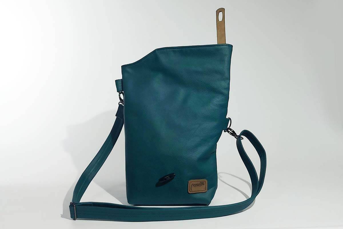 Ledertasche Modell Sam blando petrol