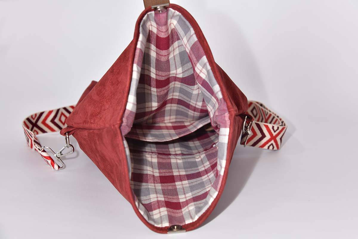 Ledertasche Modell Sam M bordeaux