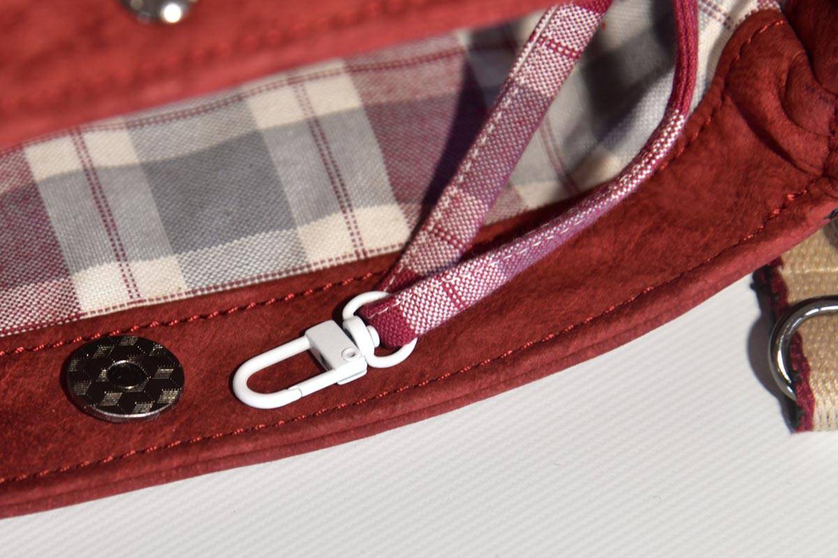 Schultertasche Iris M weinrot
