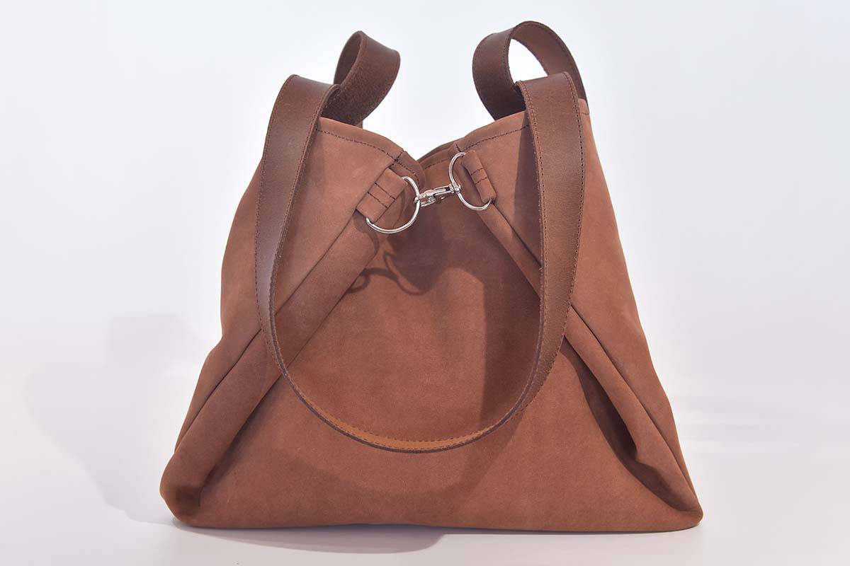 Ledertasche Modell Sarah hellbraun