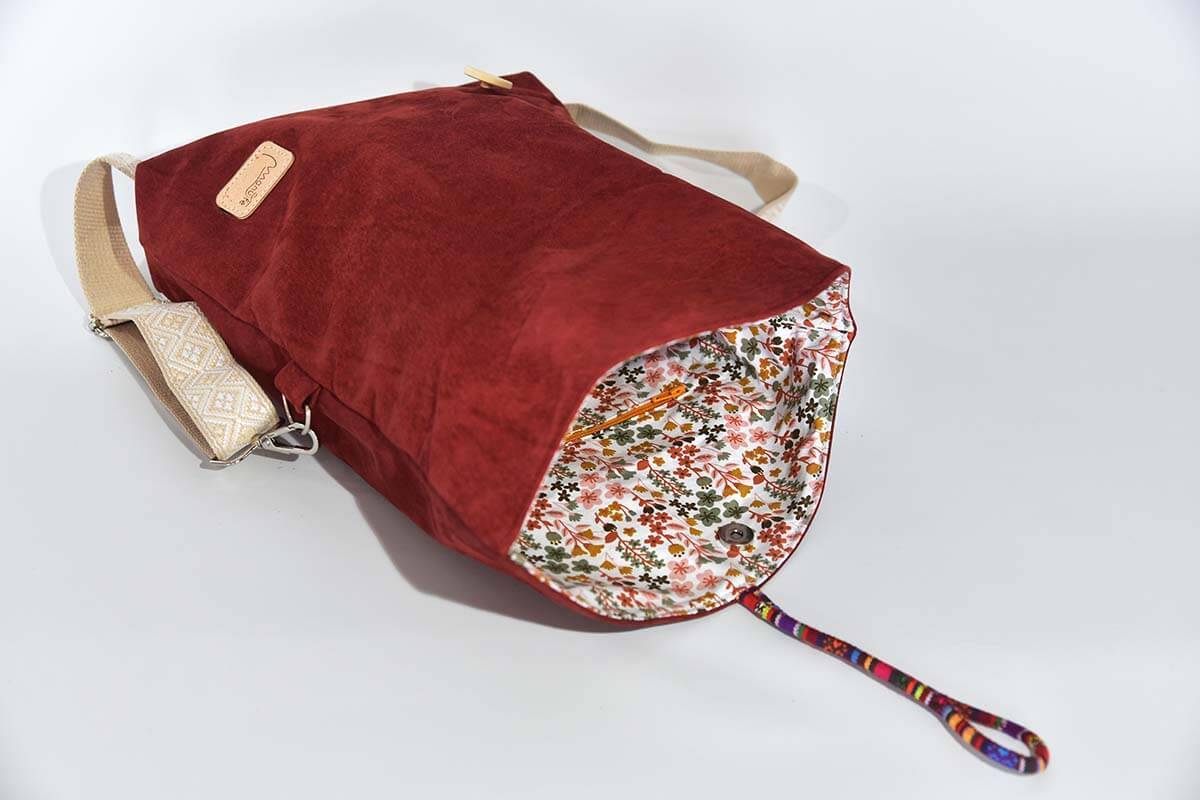 Ledertasche Modell Sam blando bordeaux