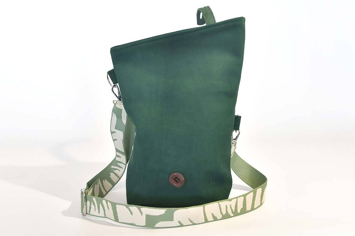 Ledertasche Modell Sam dia tannengrün