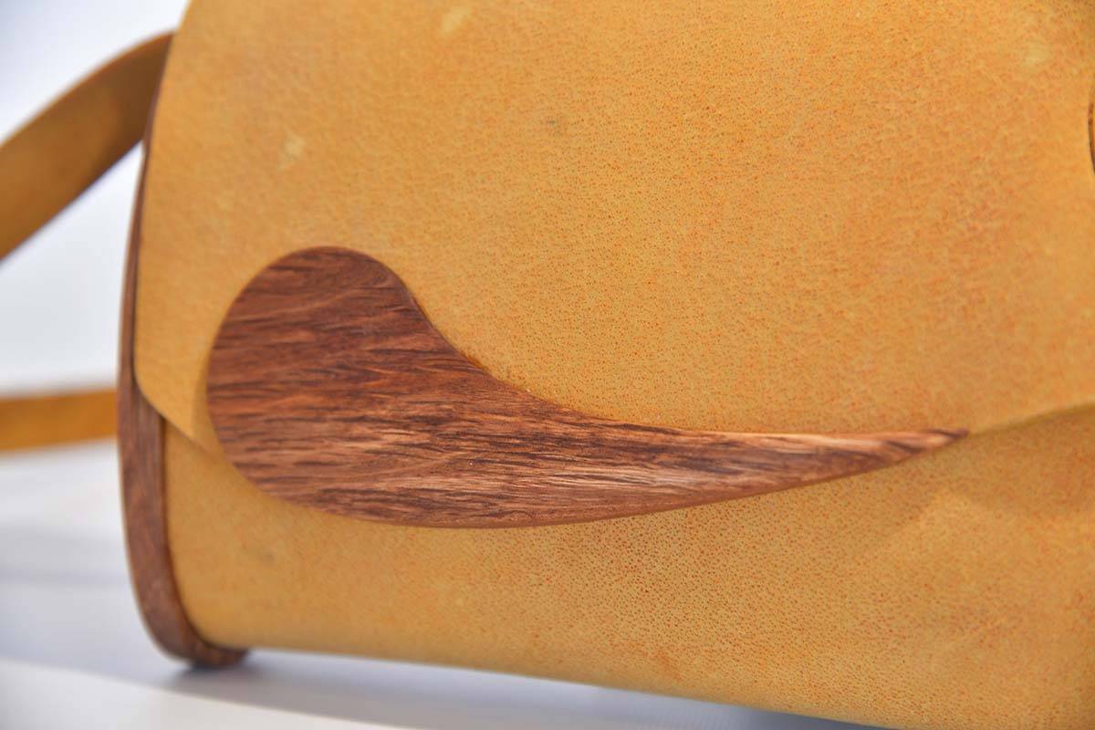 Holz-Ledertasche Jenny S