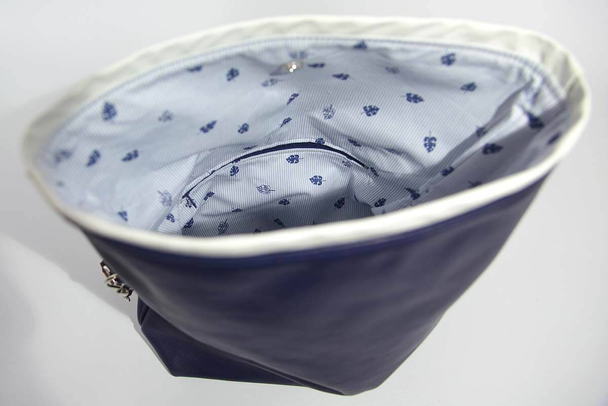 Ledertasche Modell Sam dunkelblau