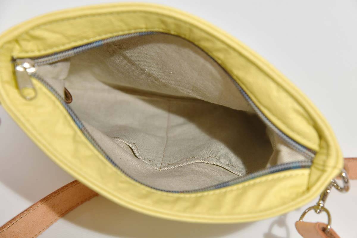 Ledertasche Ben dia cognac / hellgelb