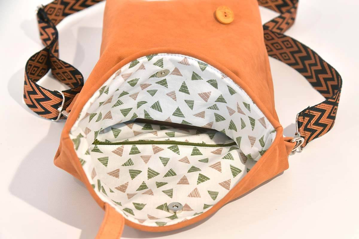 Ledertasche Modell Sam dia cognac