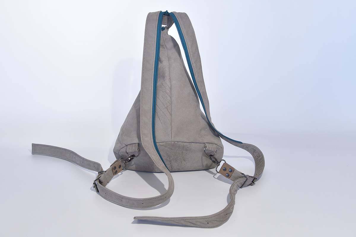 Ledertasche Modell Tim, grau