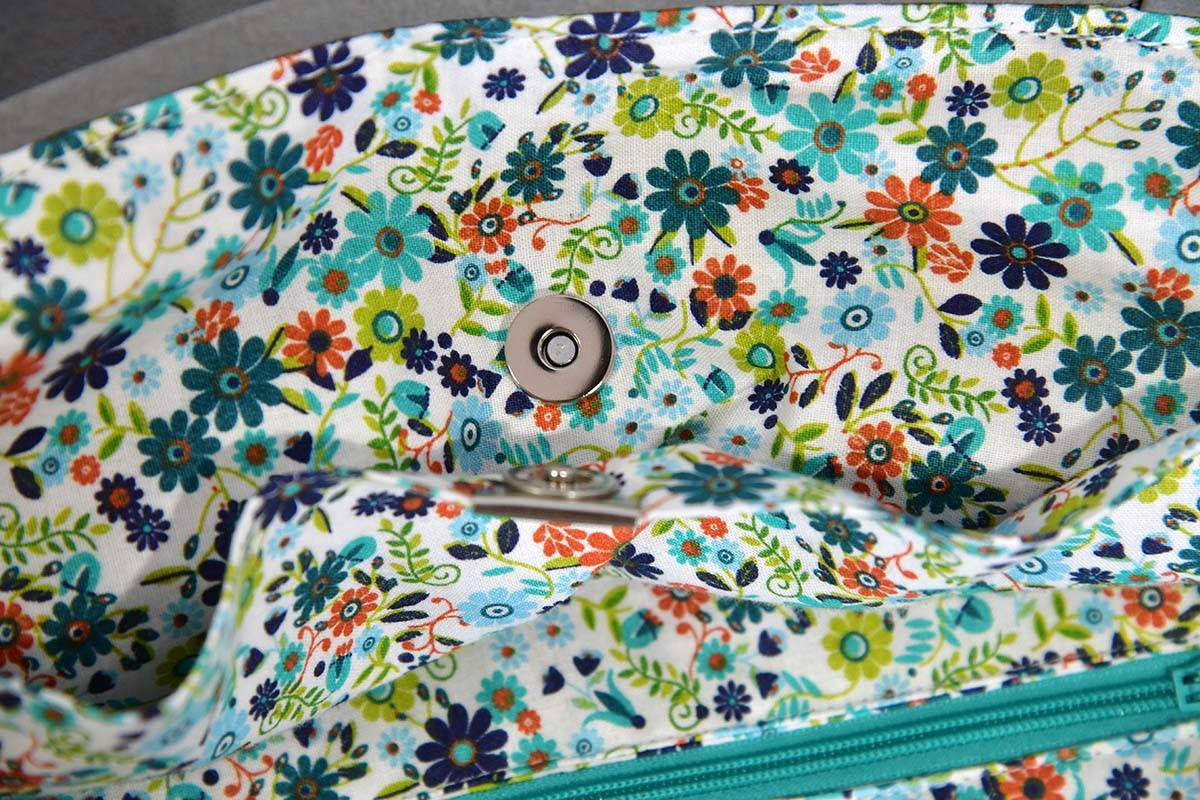 Ledertasche Modell Sarah grau