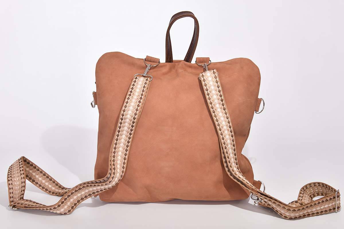 Lederrucksack Modell Petra blando cognac