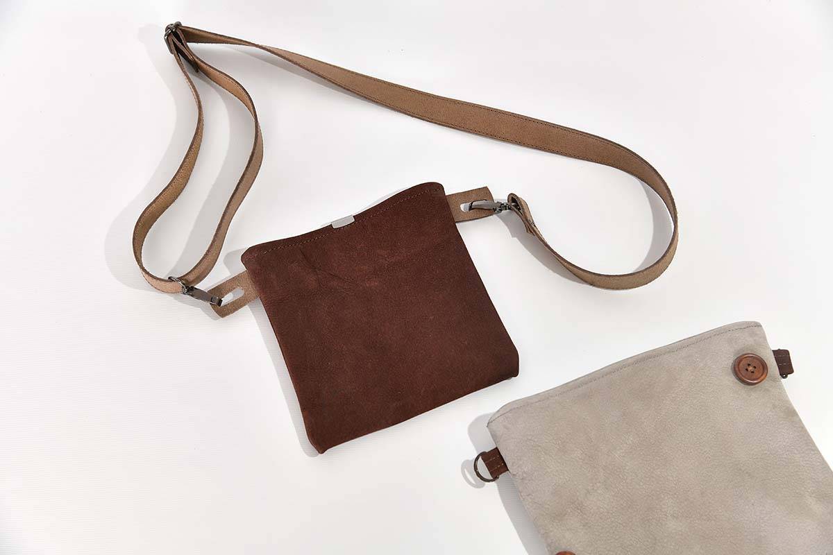 Ledertasche Ben dia braun / grau