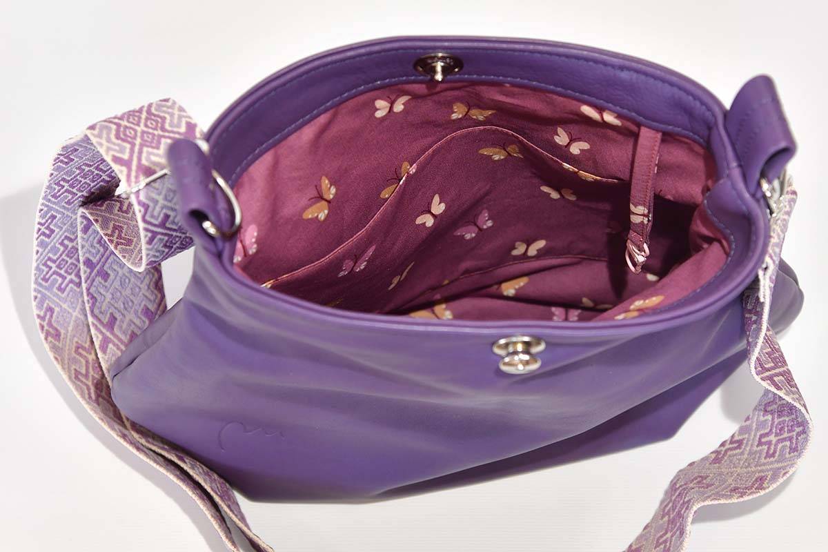 Schultertasche Iris S lila