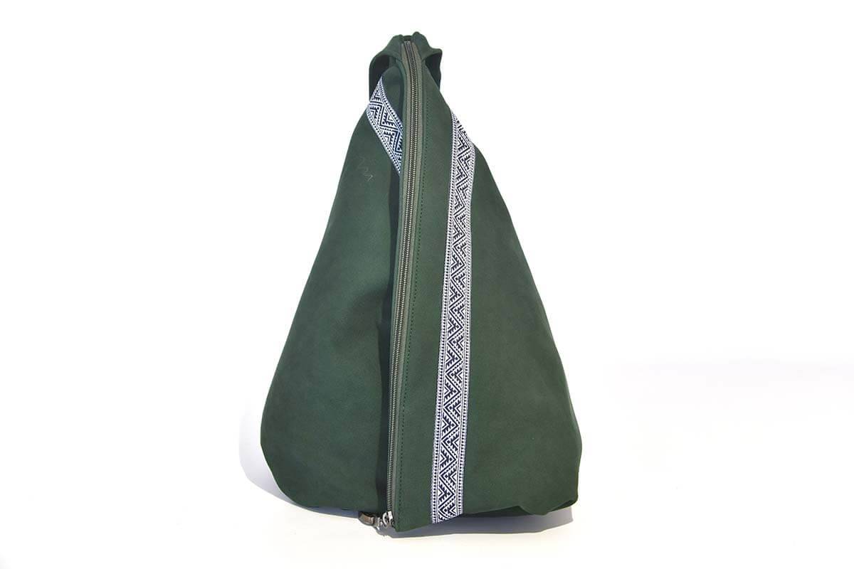 Lederrucksack Modell Tim tannengrün