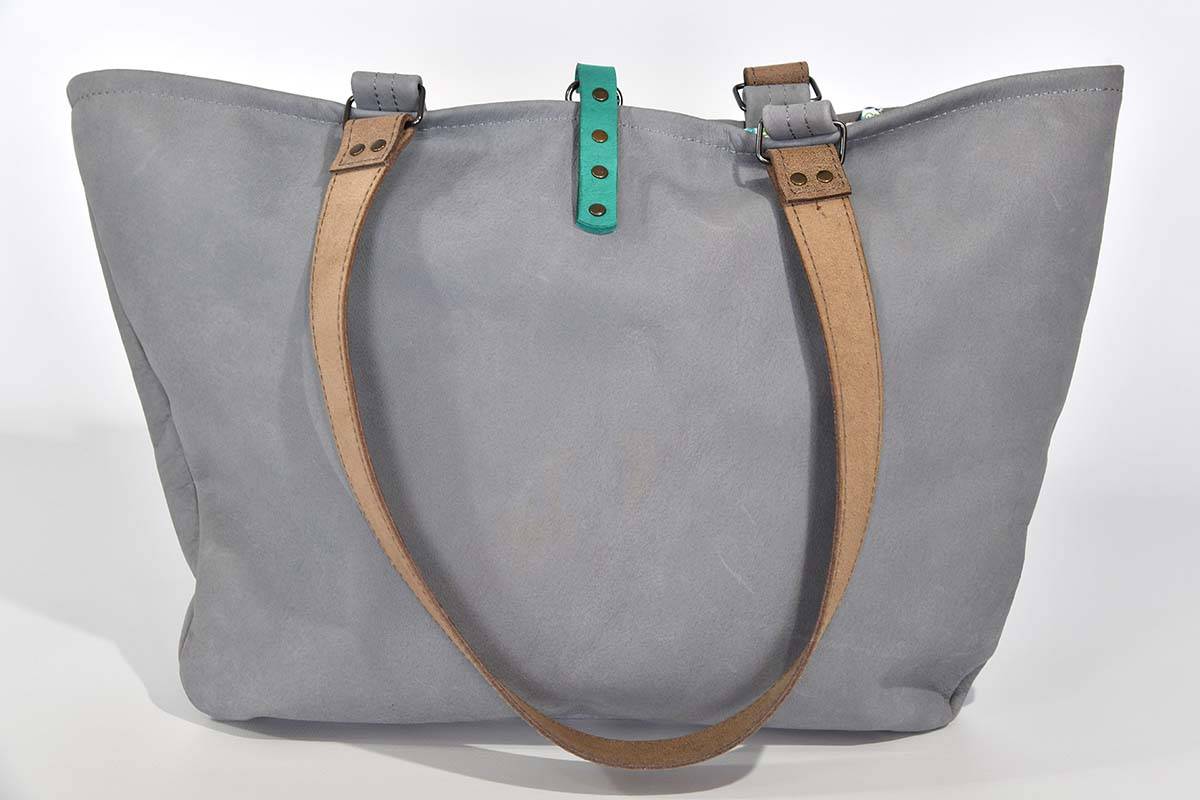 Ledertasche Modell Sarah grau