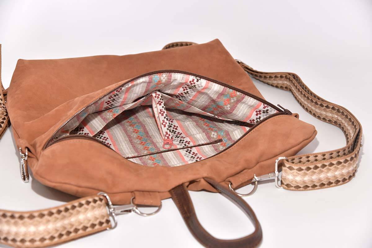 Lederrucksack Modell Petra blando cognac