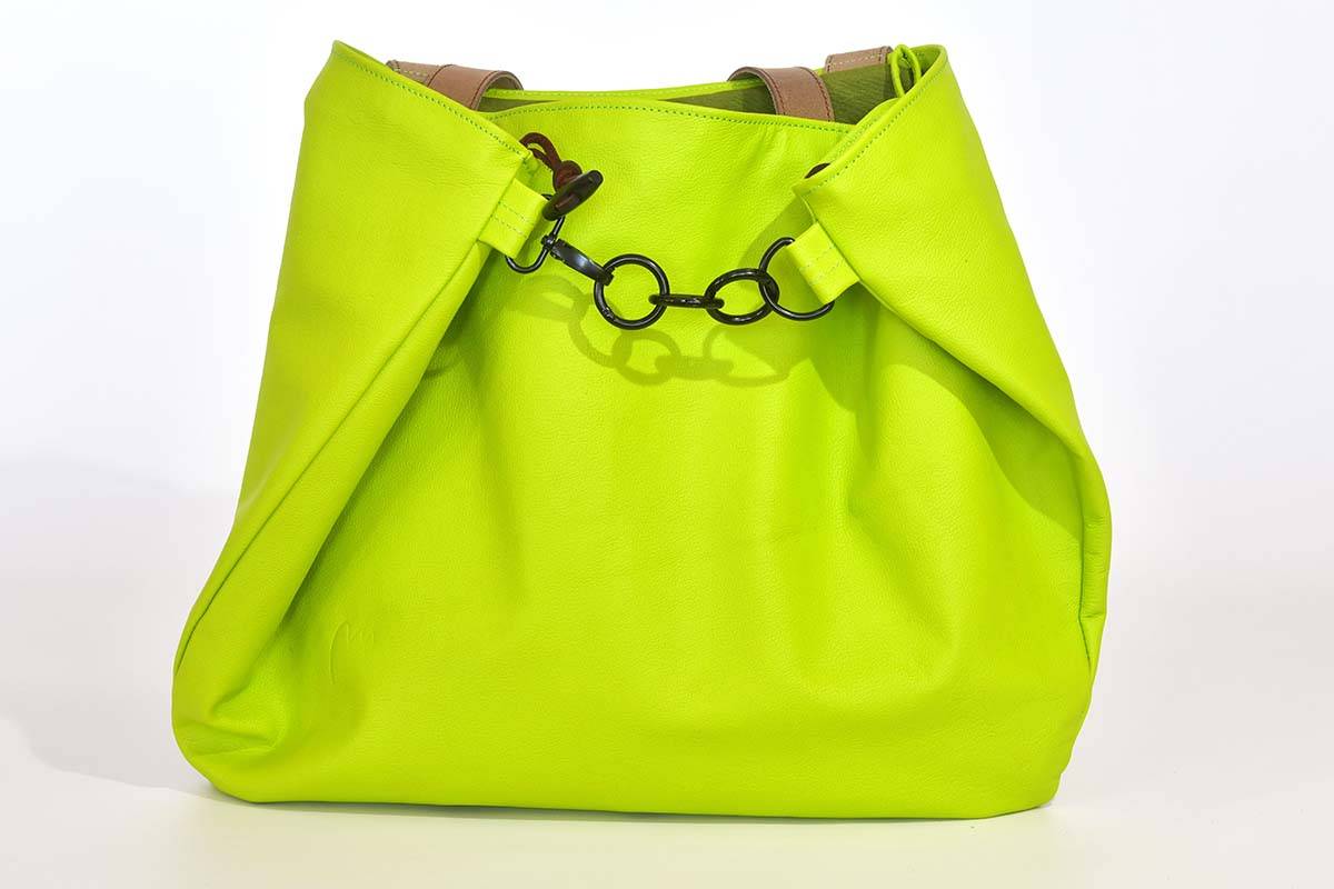 Ledertasche Modell Sarah apfelgrün