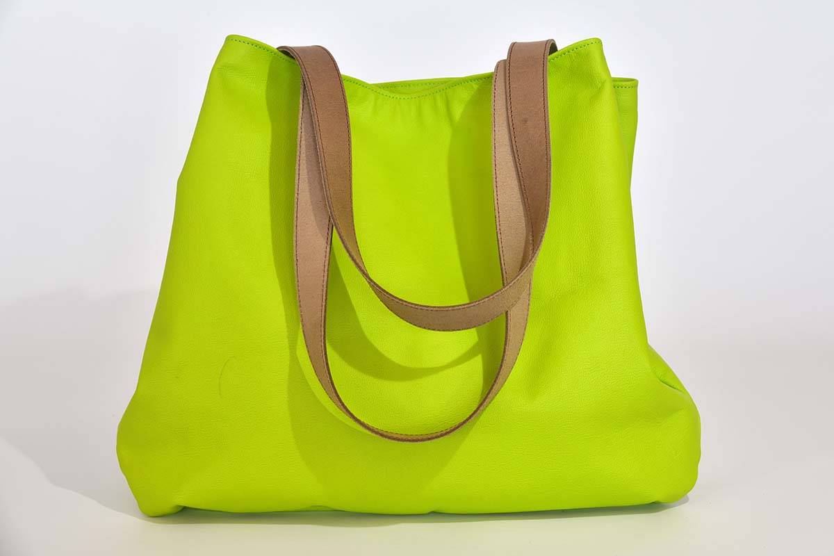 Ledertasche Modell Sarah apfelgrün